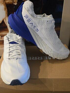 Merrell Men's Agility Peak 5 White / Blue Trail Running Shoes J068329 Sz 10 NEW